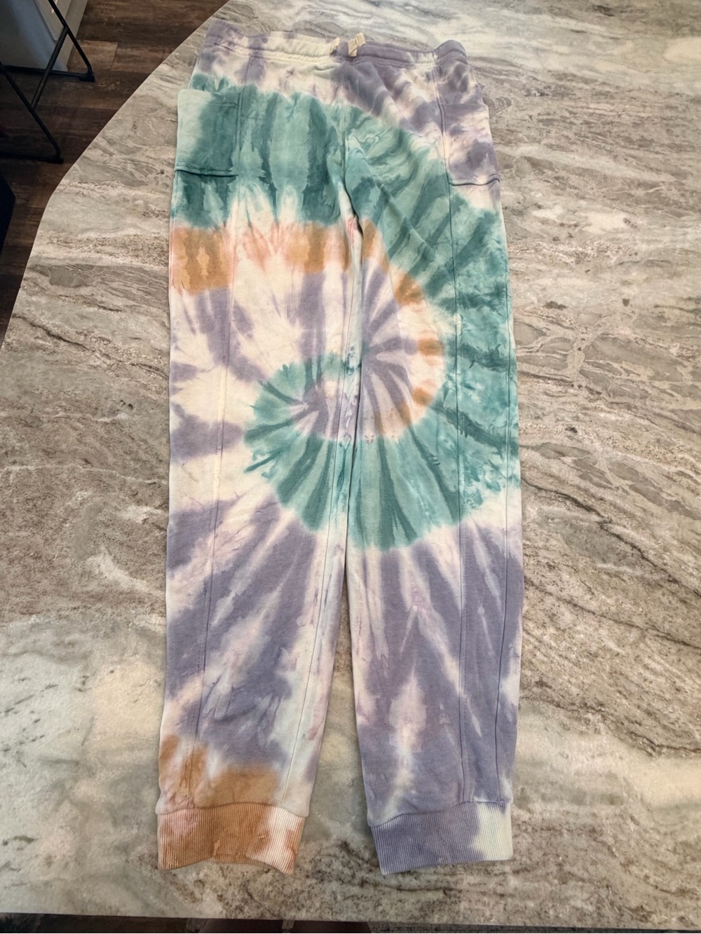 True Craft XL Pastel Tie Dye Jogger Pants Cotton Lounge Sweatpants